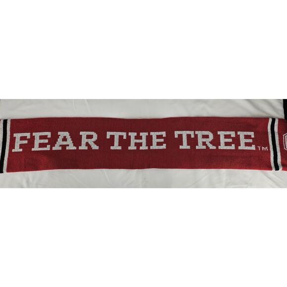 STANFORD UNIVERSITY ATHLETICS "FEAR THE TREE" RED KNIT SCARF – 2022 SFCU PARTNER - Picture 5 of 7